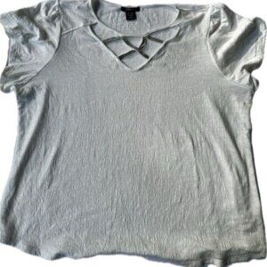 Robert‎ Louis Sleeveless Women Blouse Siz 1X Ivory
